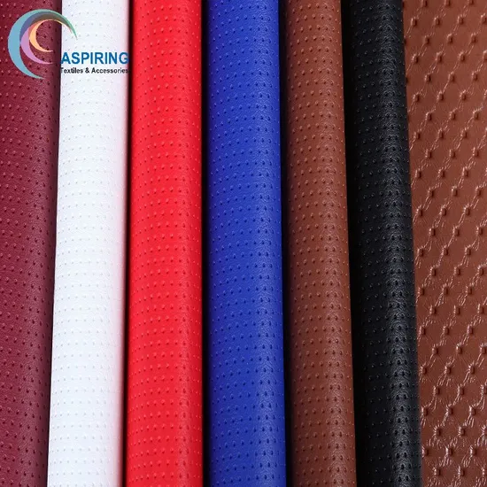 Vintage Design Double Color Printed PVC Leather 