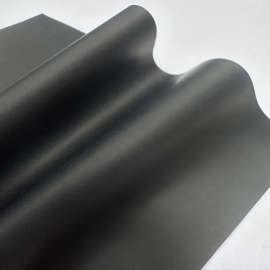 0.15mm Thickness 10^3 Ohm ESD Conductive Black Double Side PU Leather for Medical Electrode Piece 