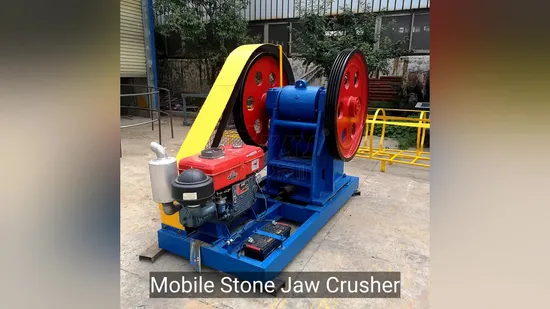 Pef250*400 Small Mobile Jaw Crusher Portable Crusher Mining Machine for Stone Mobile Jaw Crusher Manufacturers Mining Equipment 