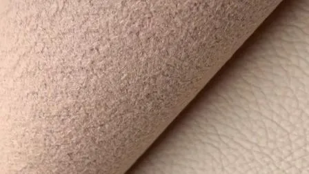 Synthetic Sofa PU Leather Fabric Bonding with Fleece 